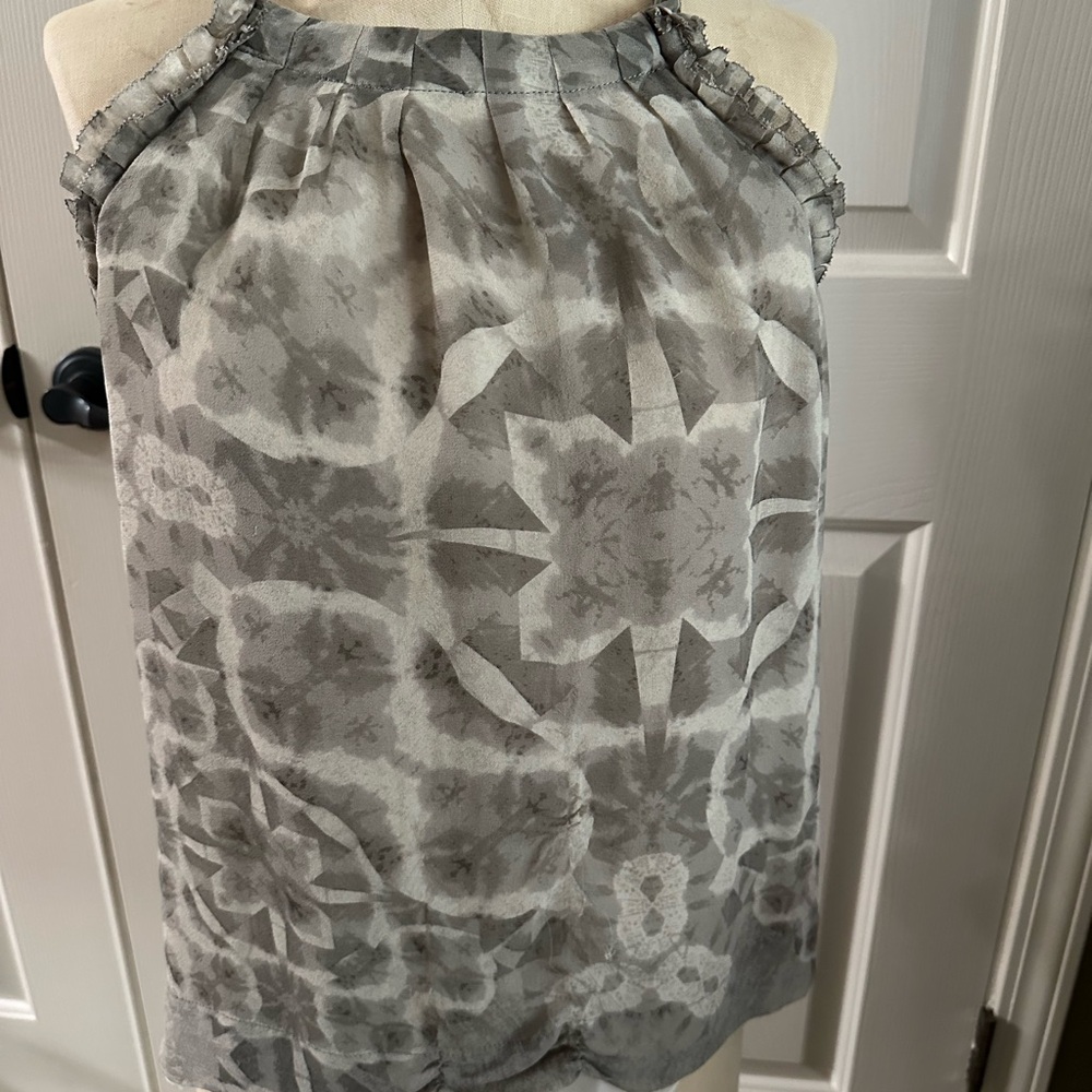 Banana Republic Gray Pleated Resort Skirt